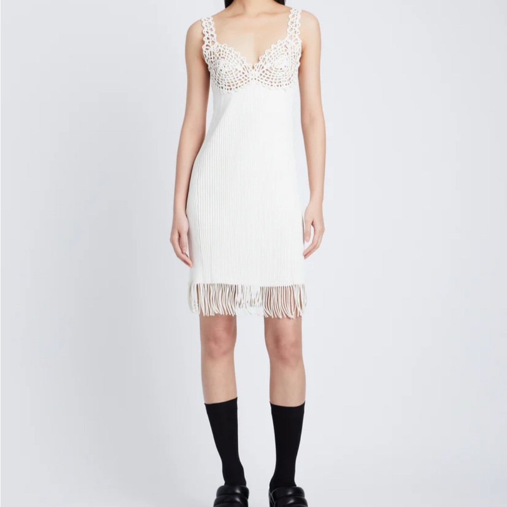 Brand New Proenza Schouler Embroidered Knit Dress